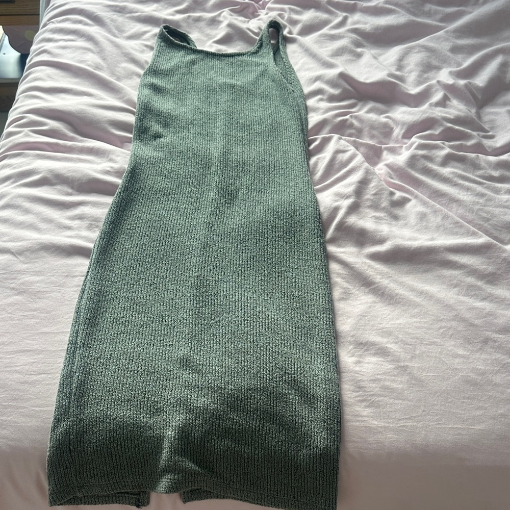 Zara Sage Textured Knit Sweater